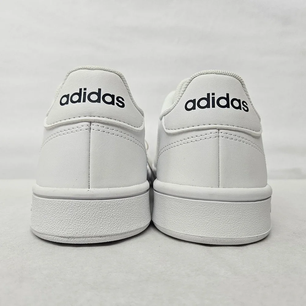 Adidas Grand Court Base‎ Tennis Shoes EE7904 White Black Men's Size 7